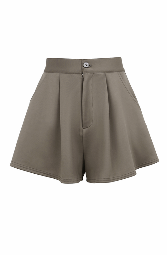 Uitlopende shorts met een hoge taille