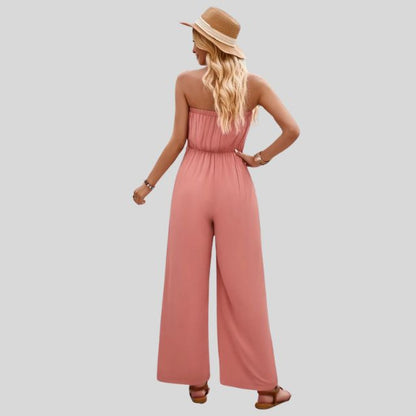 MiSun - Off-shoulder jumpsuit met tailleband