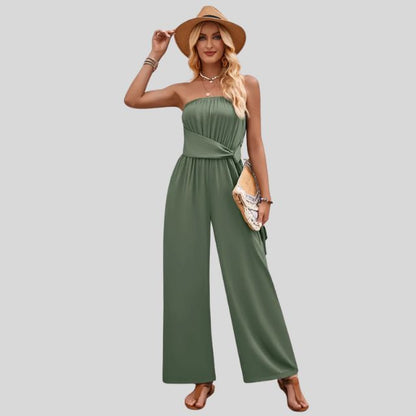 MiSun - Off-shoulder jumpsuit met tailleband