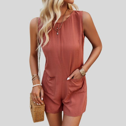 LuMore - Mouwloze jumpsuit met zakken