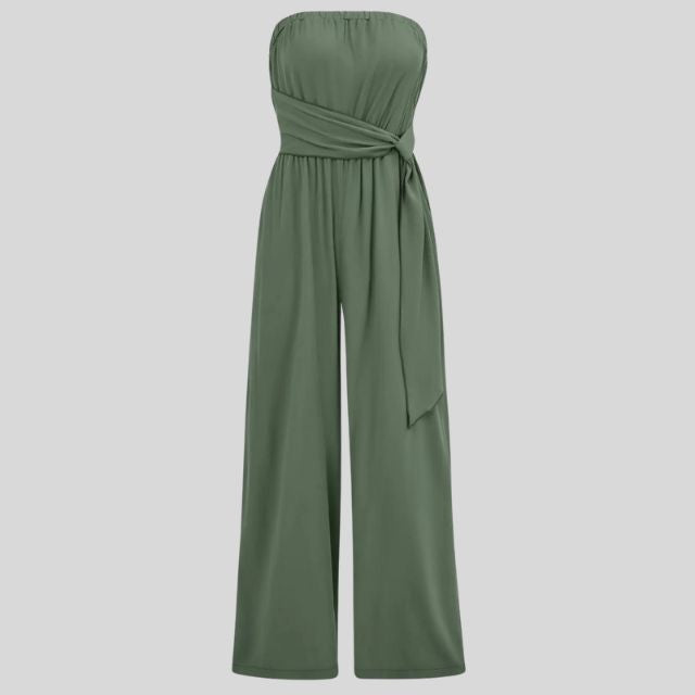 MiSun - Off-shoulder jumpsuit met tailleband