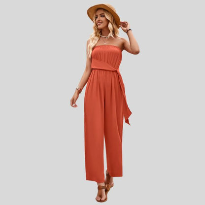 MiSun - Off-shoulder jumpsuit met tailleband