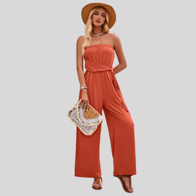 MiSun - Off-shoulder jumpsuit met tailleband