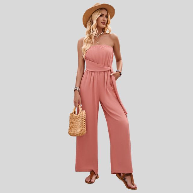 MiSun - Off-shoulder jumpsuit met tailleband