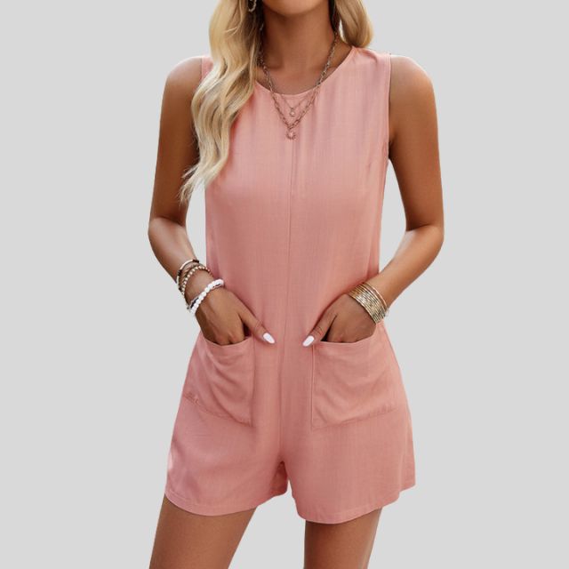 LuMore - Mouwloze jumpsuit met zakken