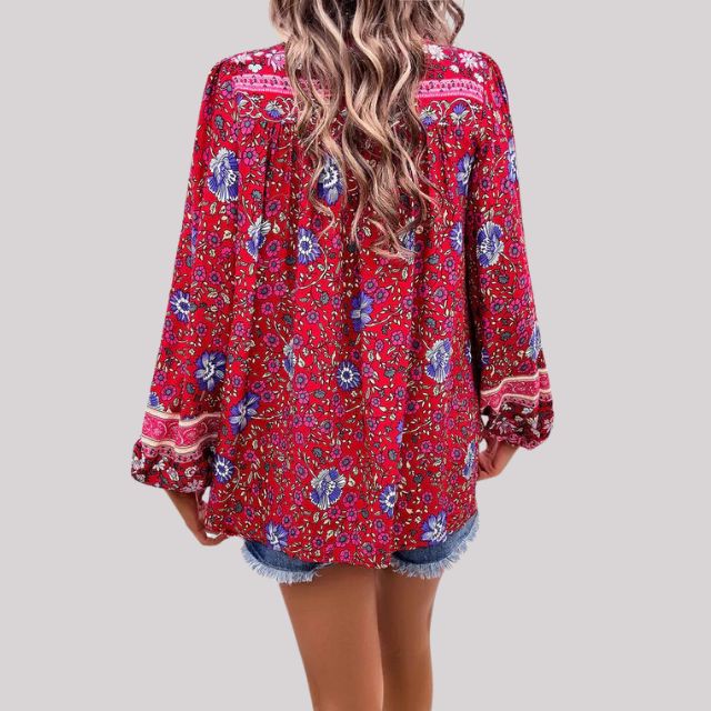 ByJules - Bohemian blouse met paisleypatroon