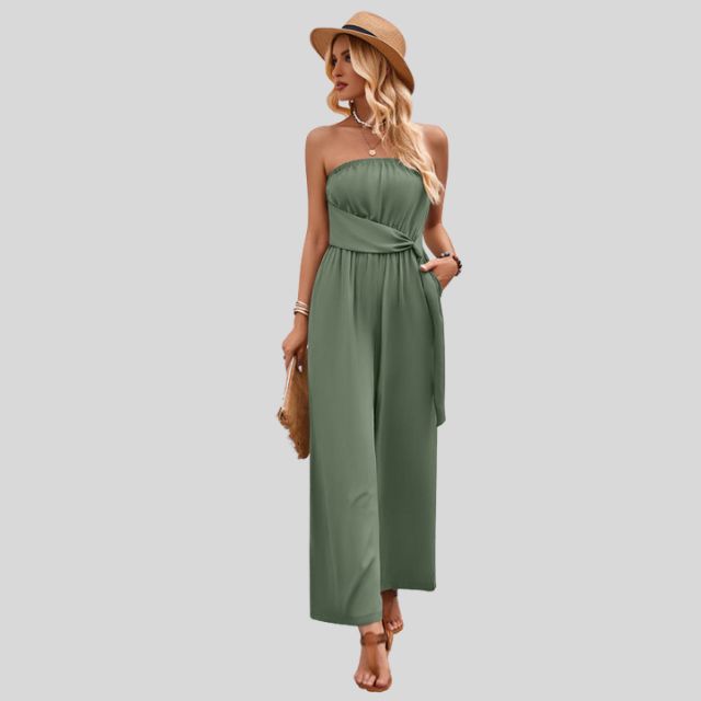 MiSun - Off-shoulder jumpsuit met tailleband