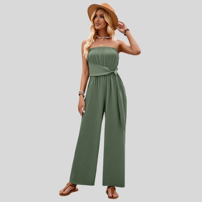 MiSun - Off-shoulder jumpsuit met tailleband