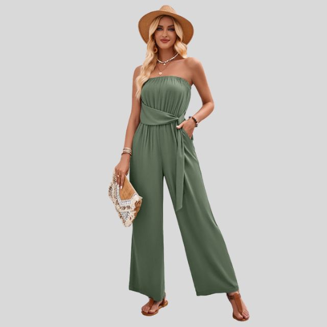 MiSun - Off-shoulder jumpsuit met tailleband