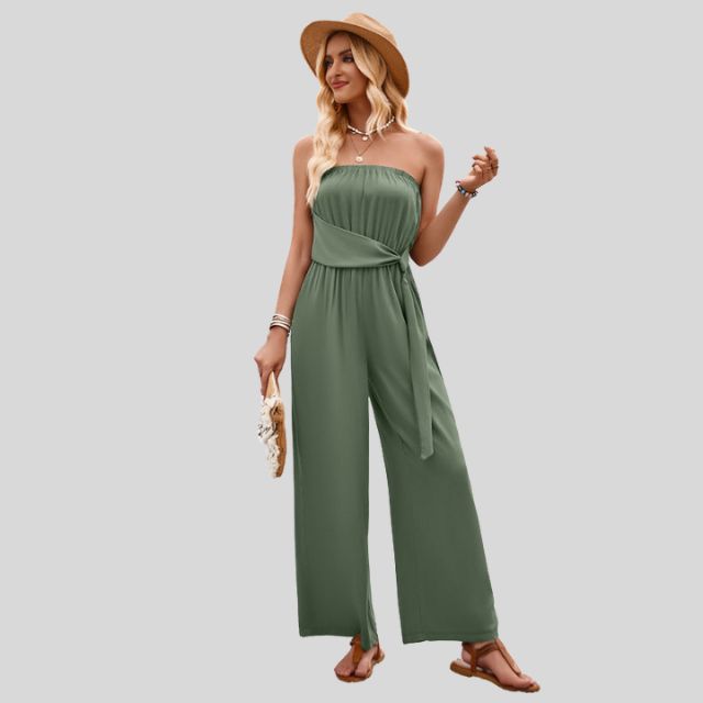 MiSun - Off-shoulder jumpsuit met tailleband