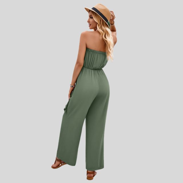 MiSun - Off-shoulder jumpsuit met tailleband