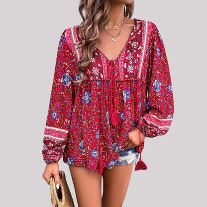 ByJules - Bohemian blouse met paisleypatroon