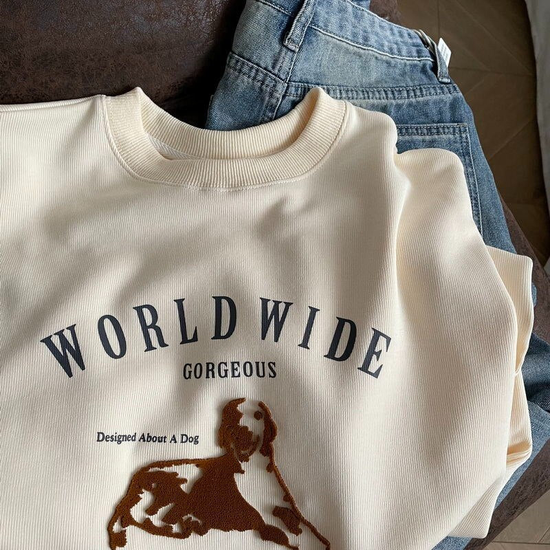 "WORLDWIDE" sweatshirt voor dames