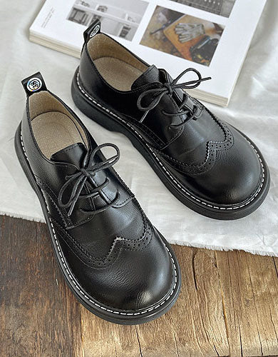 ByJules - Brede box brogue stijl schoenen