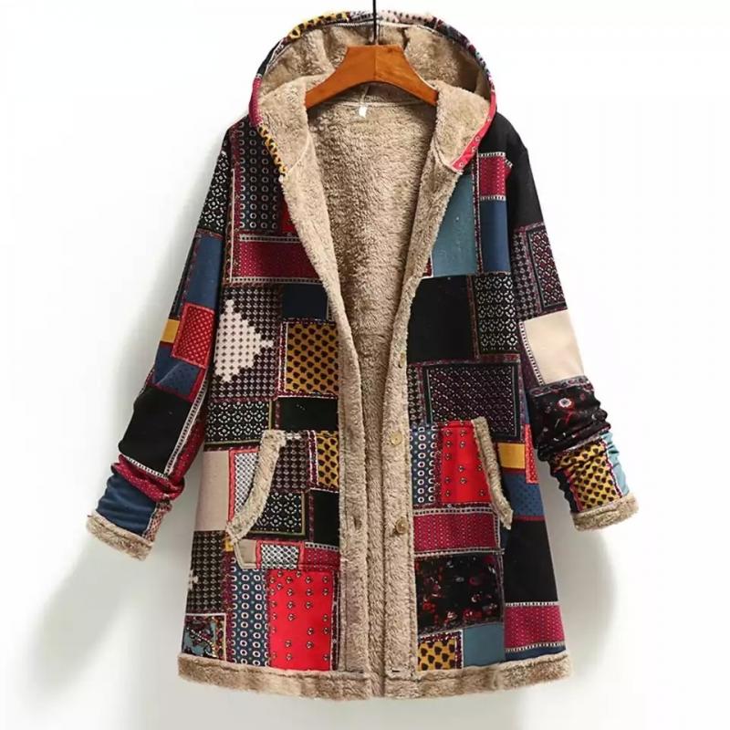 Nordiva - Fleece jas met print voor de winter