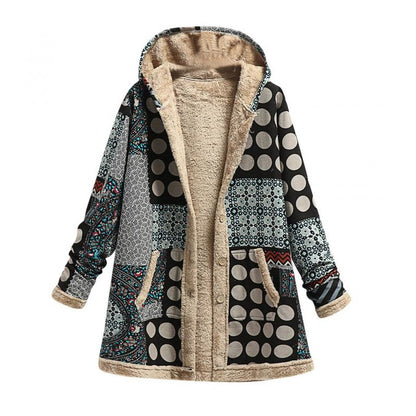 Nordiva - Fleece jas met print voor de winter