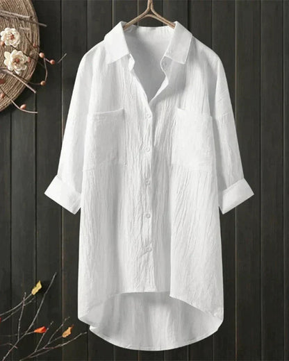 Witte linnen blouse