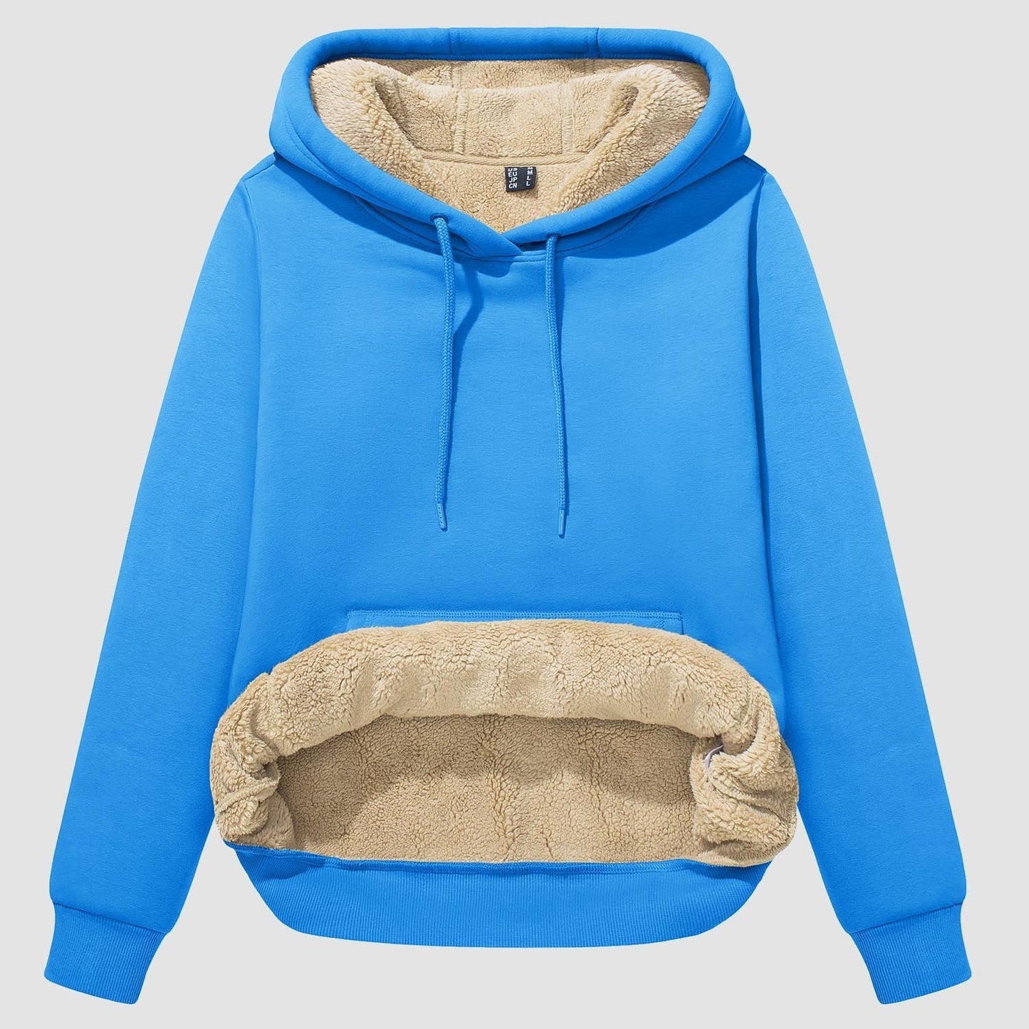 Nadine - Gezellige sherpa hoodie met fleecevoering en zak