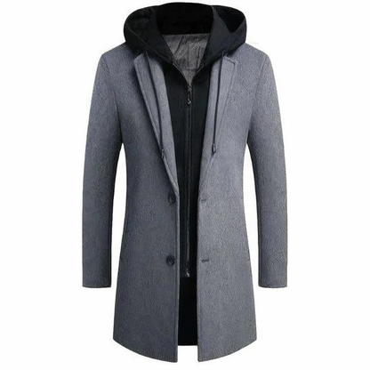 Lucas - Heren Wollen Trenchcoat