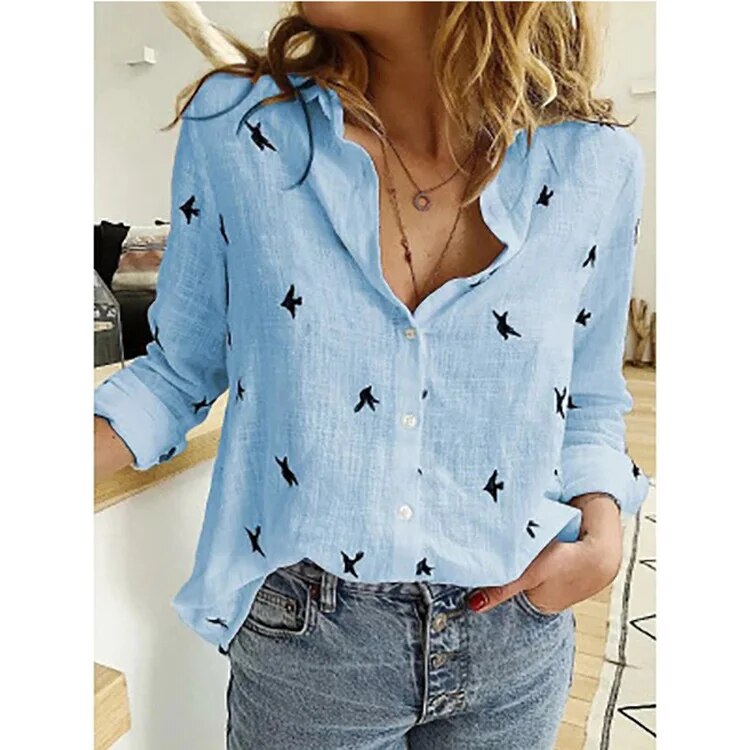 Zomerse linnen blouse