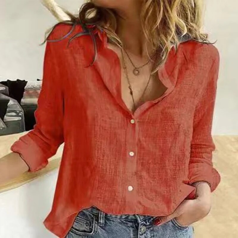 Zomerse linnen blouse