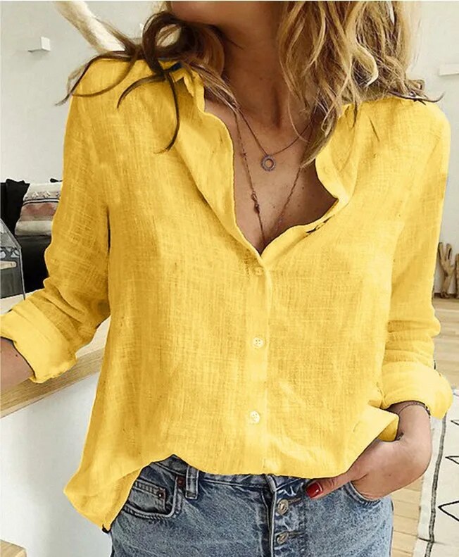 Zomerse linnen blouse