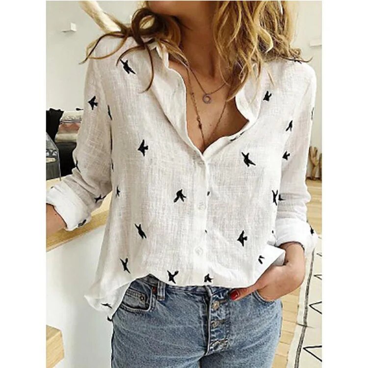 Zomerse linnen blouse