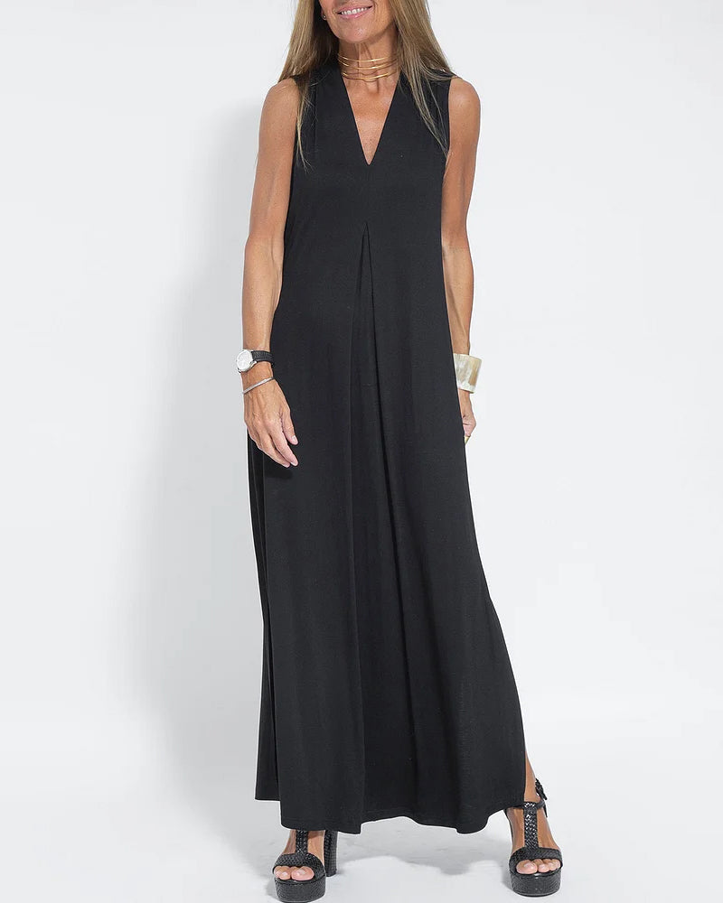 Nina Caro - Mouwloze Maxi Jurk