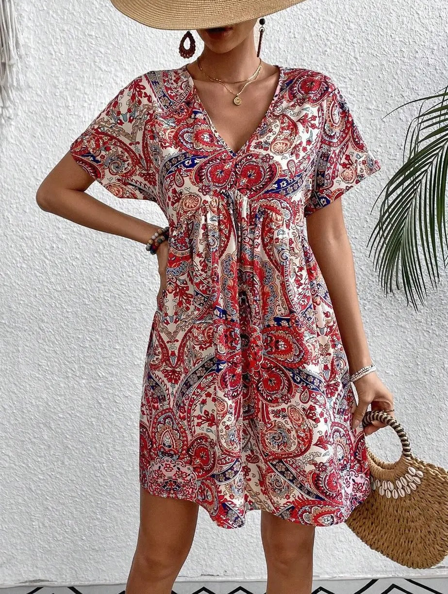 SoSoof - Boho zomerjurk met v-hals