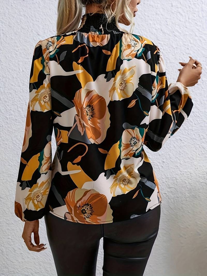 MonLu - Stijlvolle blouse met bloemen