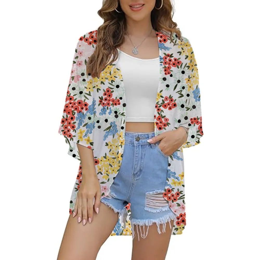 SandRoze - Kimono met print