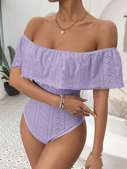 ByIsa - off shoulder bodysuit met details