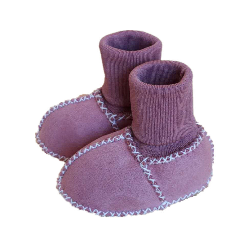 Warme bontpantoffels voor baby's en peuters