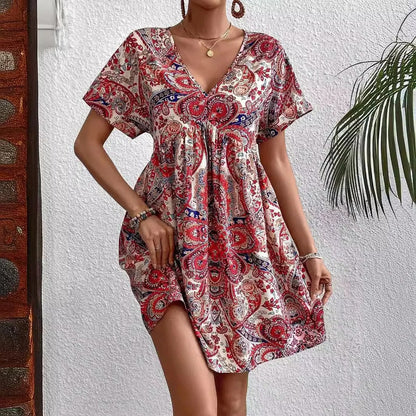 SoSoof - Boho zomerjurk met v-hals