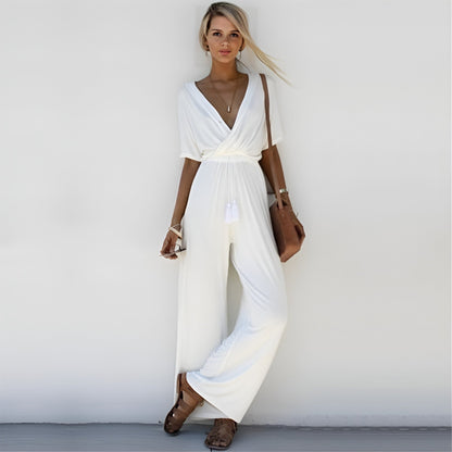 VelaVie - Boho jumpsuit met diepe V-hals