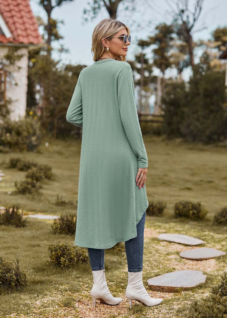 Emma - Lange groene cardigan