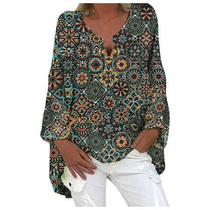 MiaMilana - Stijlvolle linnen dames blouse