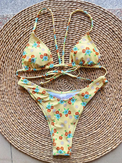 SoSoof - Brazilian bikini met bloemenprint