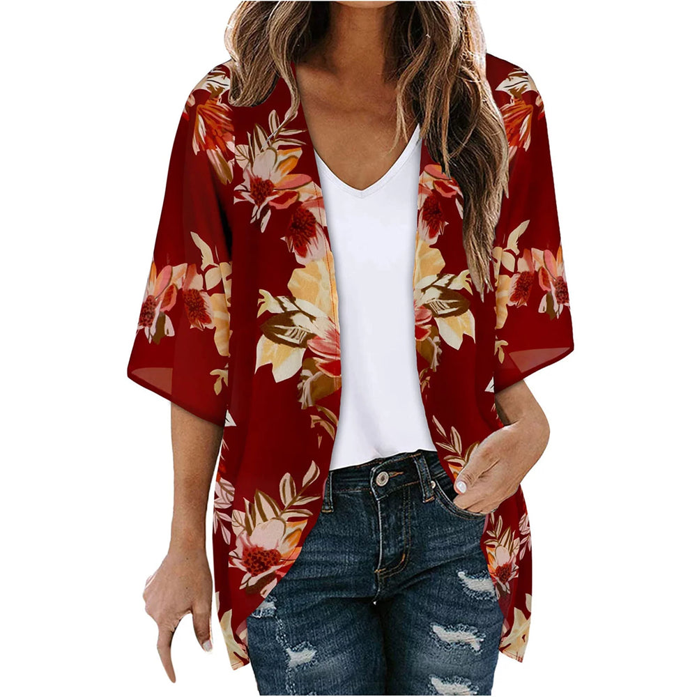 SandRoze - Kimono met geometrische print