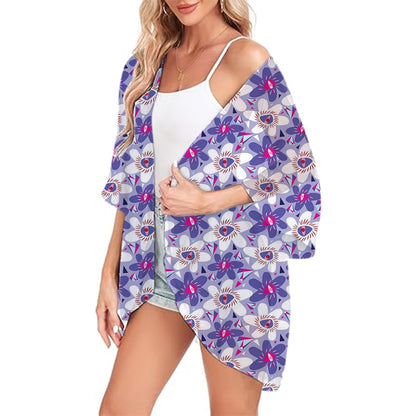 SandRoze - Bloemenprint kimono