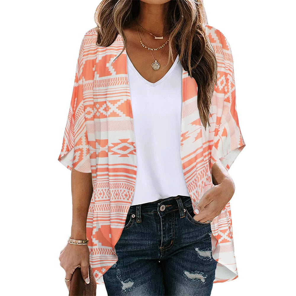 SandRoze - Kimono met geometrische print