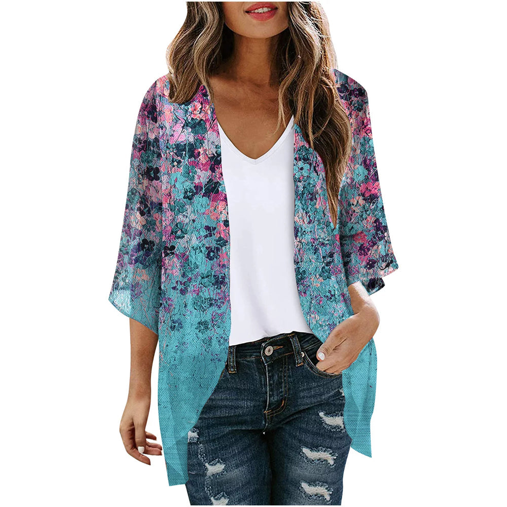 SandRoze - Kimono met geometrische print