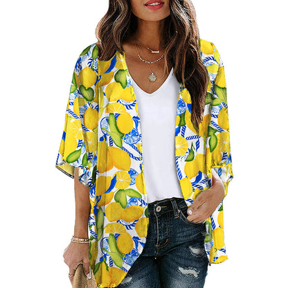 SandRoze - Kimono met geometrische print