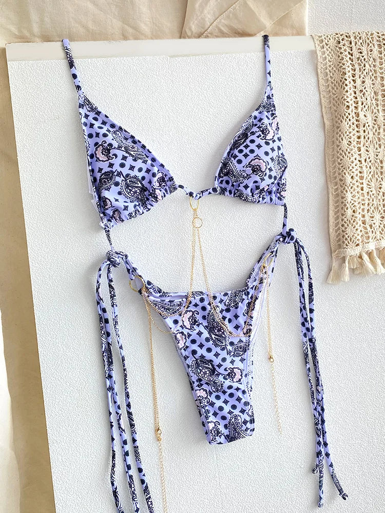 SoSoof - Brazilian bikini met ketting detail