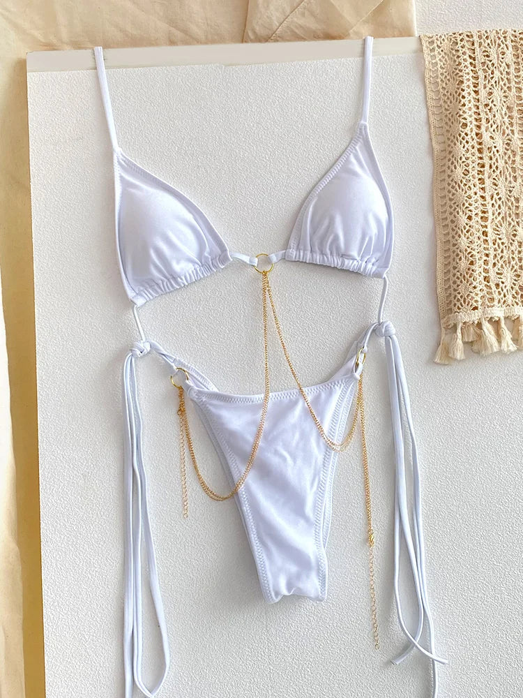 SoSoof - Brazilian bikini met ketting detail