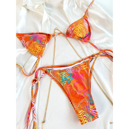 SoSoof - Brazilian bikini met ketting detail