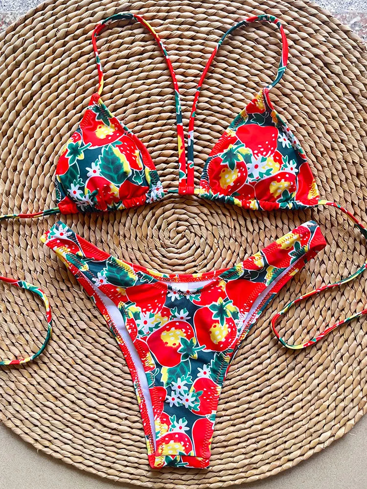 SoSoof - Brazilian bikini met bloemenprint