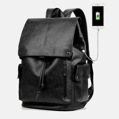 ByMax - Herenrugzak met opladen via USB - geschikt voor een laptop van 13,3 inch