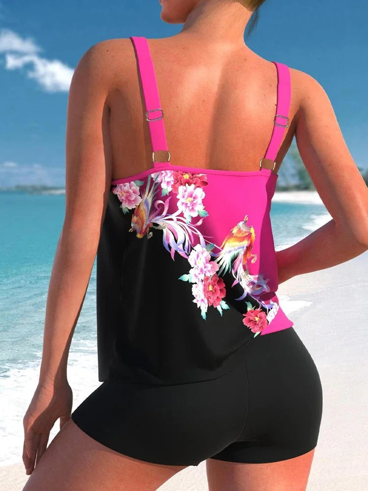 LolaBeach - Tankini met bloemenprint