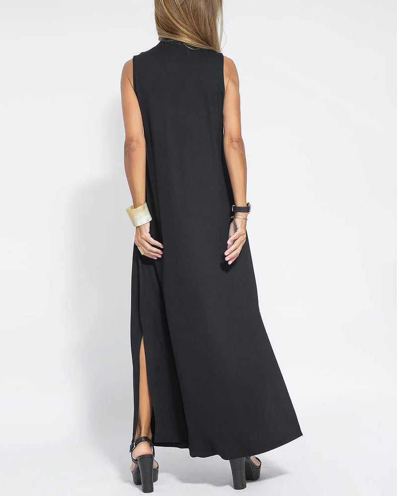 Nina Caro - Mouwloze Maxi Jurk